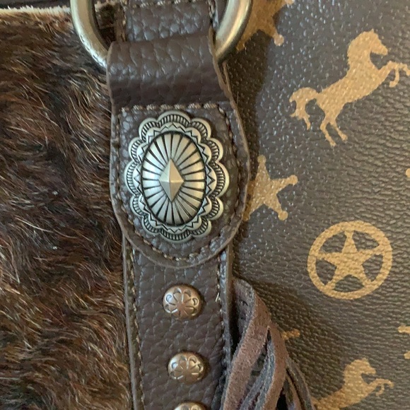 Montana west cowhide fringe purse NWT - Picture 6 of 8